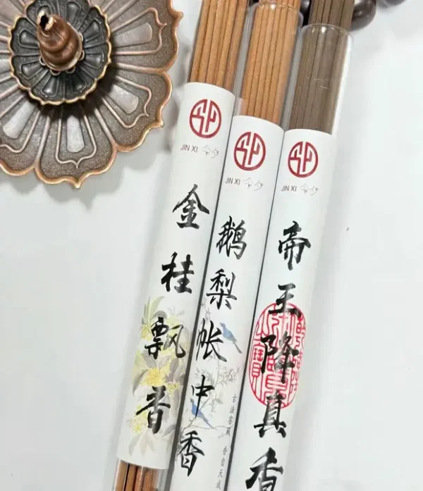 Beginner's Scent Discovery Kit: 10g/Tube, 3 Tubes (21cm, ~80 Sticks) for Indoor/Outdoor Incense