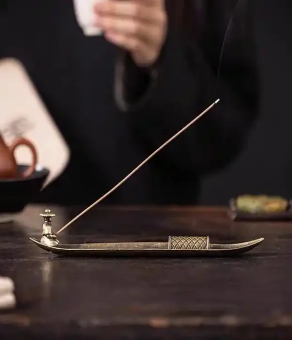 Fisherman Incense Burner - Traditional Chinese Incense Holder for Sticks